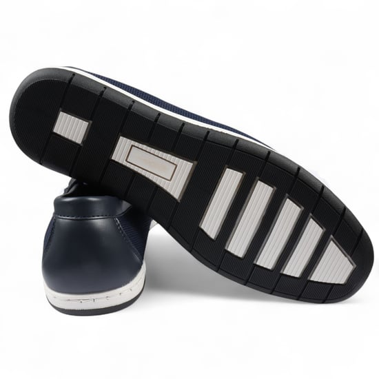 Mocasines transpirables y ligeros sin cordones para hombre en azul marino - Image 6