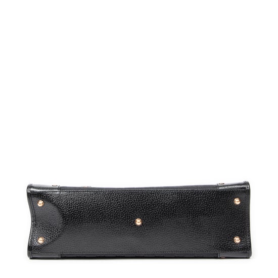 Gucci Fold Over Tote en Negro Lienzo - Image 6