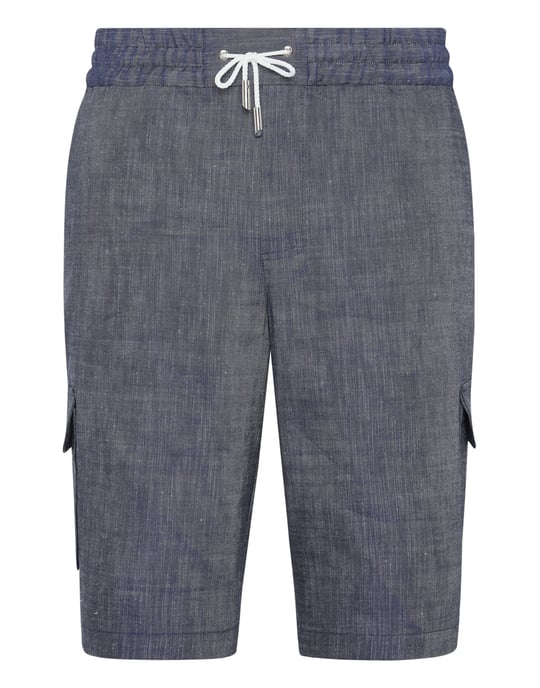 Linen Cargo Shorts - Image 1