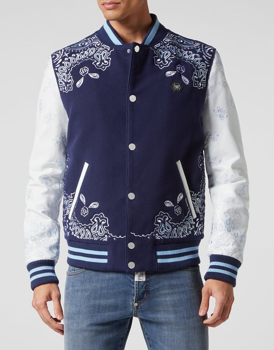 Bomber De Cuero Paisley - Image 2