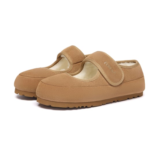 EVER AU Australia Mujeres Pantuflas de Piel de Oveja con Correa Ajustable en Verde Teal - Image 4