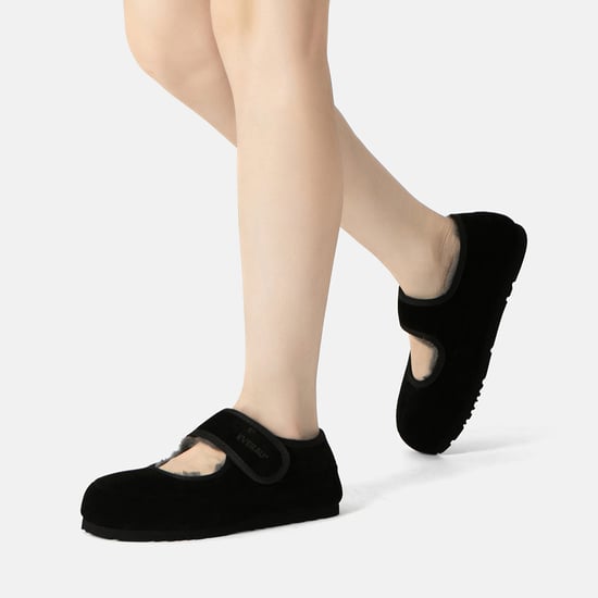 EVER AU Australia Mujeres Zapatillas de Casa de Piel de Oveja con Tira Ajustable en Verde Azulado - Image 2