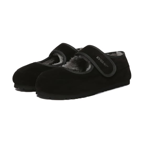 EVER AU Australia Mujeres Zapatillas de Casa de Piel de Oveja con Tira Ajustable en Verde Azulado - Image 4