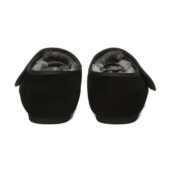 EVER AU Australia Mujeres Zapatillas de Casa de Piel de Oveja con Tira Ajustable en Verde Azulado - Image 5