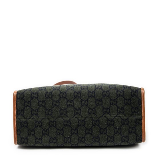Gucci GG Script Tote en Negro/Marrón Lienzo - Image 6