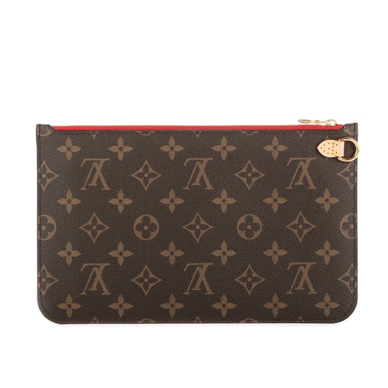 Louis Vuitton Neverfull Pochette en Marrón Lona recubierta - Image 4