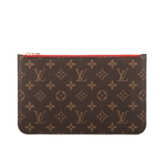 Louis Vuitton Neverfull Pochette en Marrón Lona recubierta - Image 1