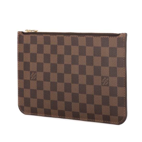Louis Vuitton Neverfull Pochette  en Marrón Lona recubierta - Image 2