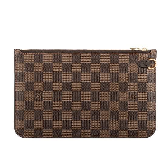 Louis Vuitton Neverfull Pochette  en Marrón Lona recubierta - Image 4