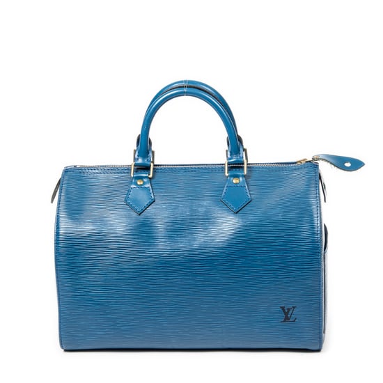 Louis Vuitton Speedy 30 en Azul Piel de becerro - Image 1