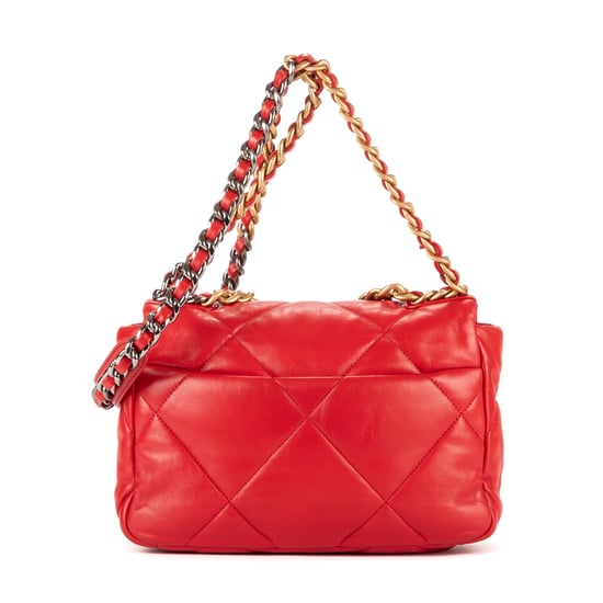 Chanel Classic 19 Flap  en Rojo Piel de becerro - Image 4