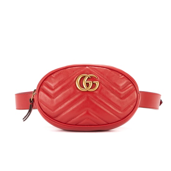 Gucci GG Marmont Matelasse Belt Bag en Rojo Piel de becerro - Image 1