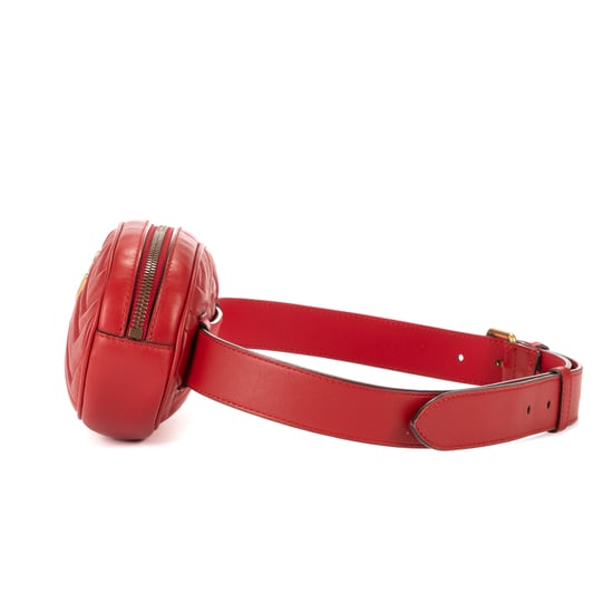 Gucci GG Marmont Matelasse Belt Bag en Rojo Piel de becerro - Image 3