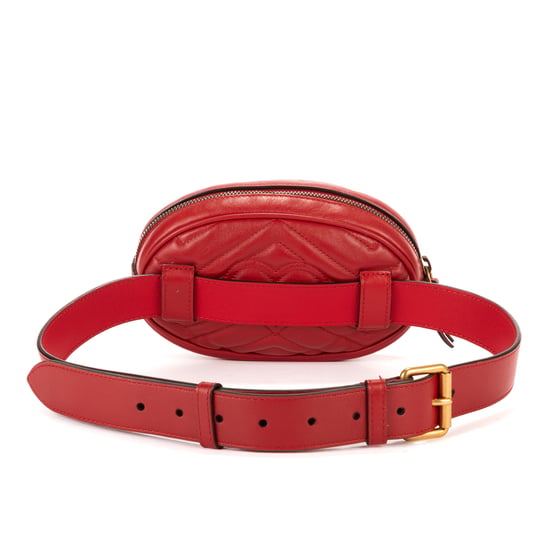 Gucci GG Marmont Matelasse Belt Bag en Rojo Piel de becerro - Image 4