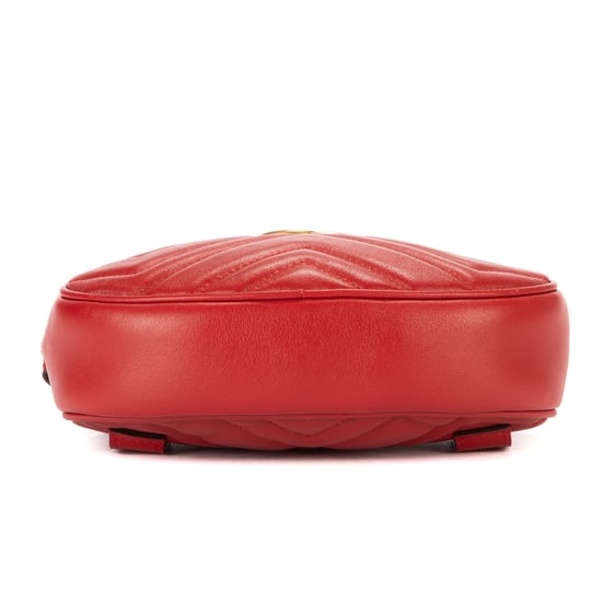 Gucci GG Marmont Matelasse Belt Bag en Rojo Piel de becerro - Image 6