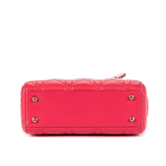 Dior Mini Lady Dior Mini en Rosa fucsia Piel de becerro - Image 6