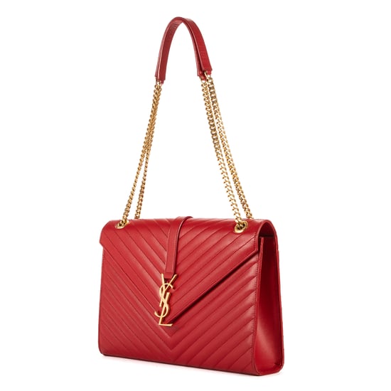 Yves Saint Laurent Enveloppe Wallet On Chain en Naranja Piel de becerro - Image 2