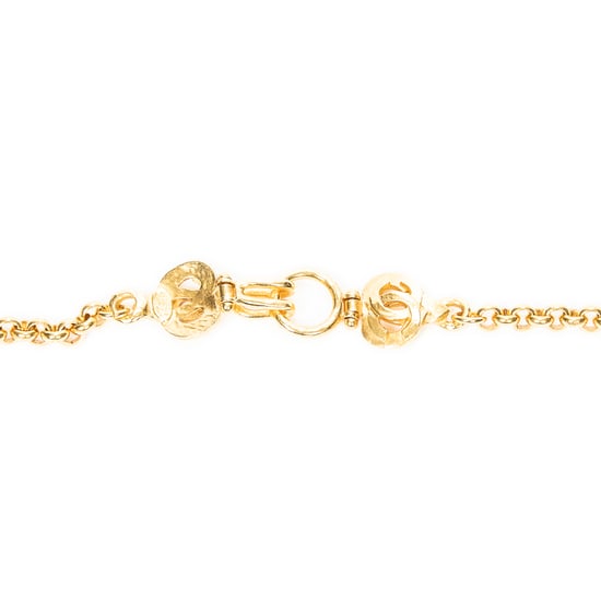 Chanel CC Pendant Chain Necklace en Oro Acero inoxidable sin níquel - Image 3