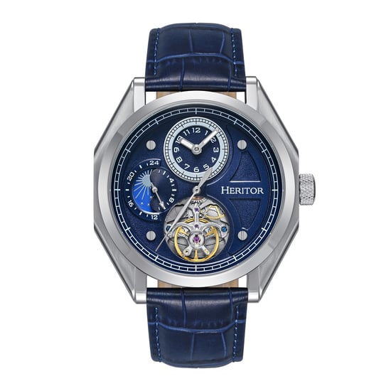 Reloj Heritor Automático Antoni con Correa de Cuero - Image 1