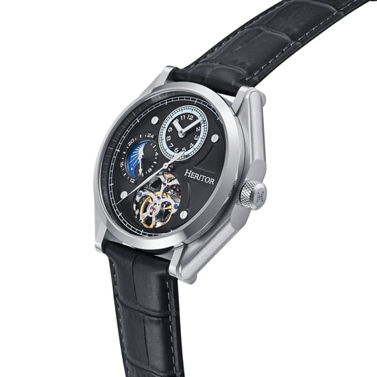 Reloj Heritor Automático Antoni con Correa de Cuero - Image 3