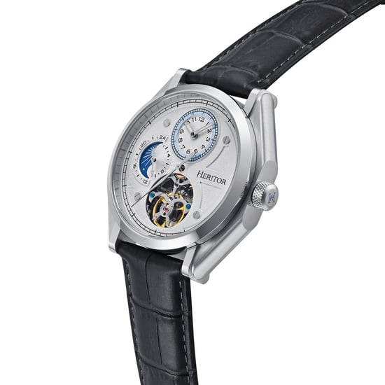 Reloj Heritor Automático Antoni con Correa de Cuero - Image 3