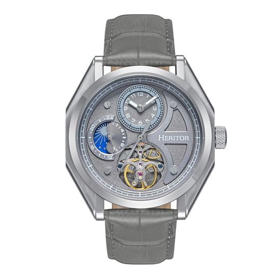 Reloj Heritor Automático Antoni con Correa de Cuero - Image 1