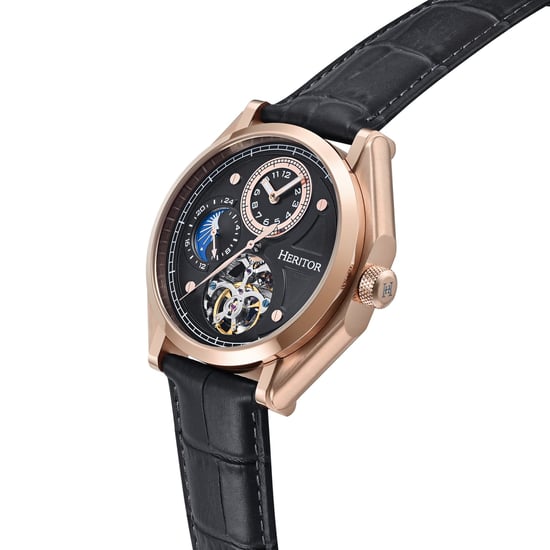 Reloj Heritor Automático Antoni con Correa de Cuero - Image 3