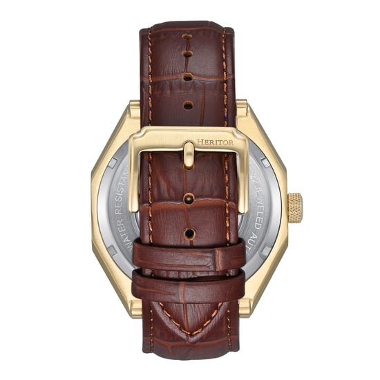 Reloj Heritor Automático Antoni con Correa de Cuero - Image 2