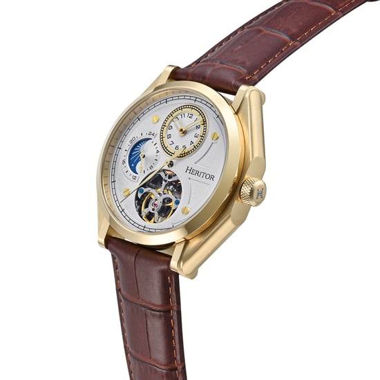 Reloj Heritor Automático Antoni con Correa de Cuero - Image 3