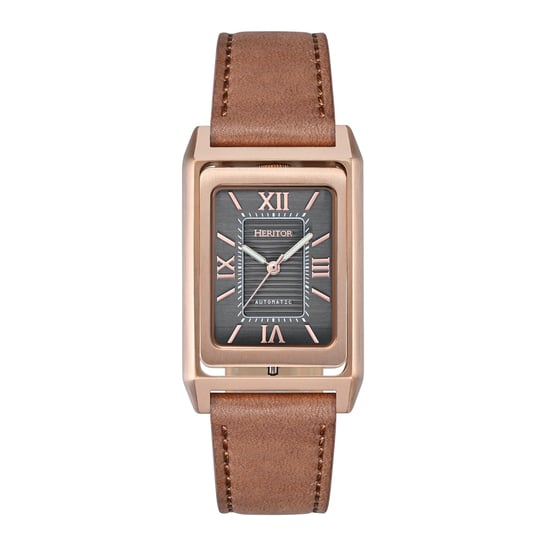 Reloj Heritor Automático Esteban con Correa de Cuero - Image 1
