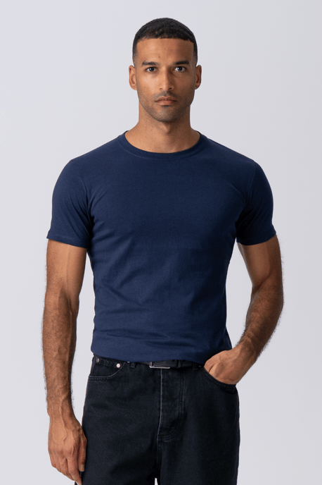 Camiseta ajustada - Azul marino - Image 3