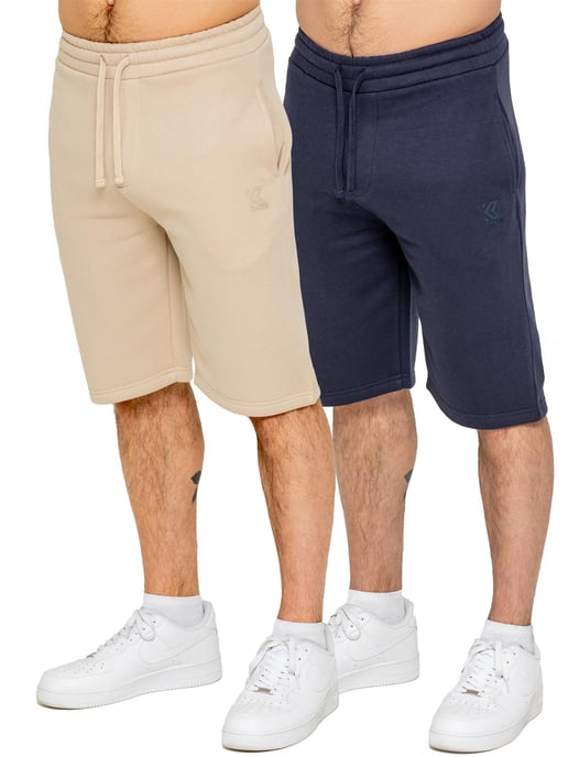 Kruze | Paquete de 2 pantalones cortos de forro polar para hombre - Image 1
