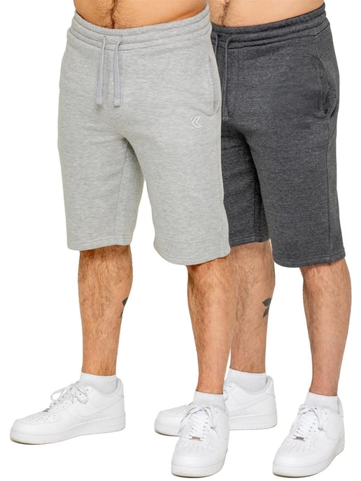 Kruze | Paquete de 2 pantalones cortos de forro polar para hombre - Image 1