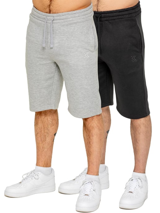 Kruze | Paquete de 2 pantalones cortos de forro polar para hombre - Image 1