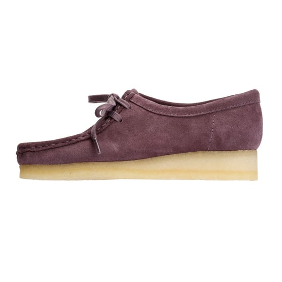 Zapatos de ante para mujer Clarks Originals Wallabee en ciruela - Image 6
