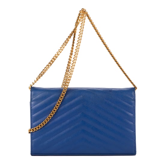 Yves Saint Laurent Chain Wallet  en Azul Piel de becerro - Image 4