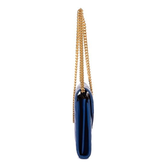Yves Saint Laurent Chain Wallet  en Azul Piel de becerro - Image 5