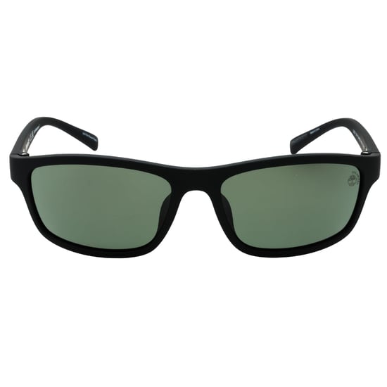 Gafas De Sol Timberland Con Montura Negra Mate Y Lentes Polarizadas Verdes - Image 1
