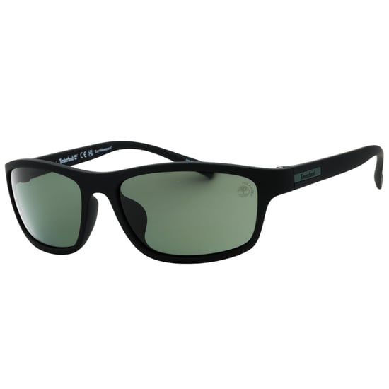 Gafas De Sol Timberland Con Montura Negra Mate Y Lentes Polarizadas Verdes - Image 2