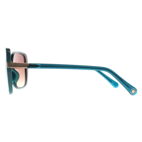 Radley Butterfly Womens Gloss Verde Cristal y Teal Marrón Gradiente Morwenna - Image 3