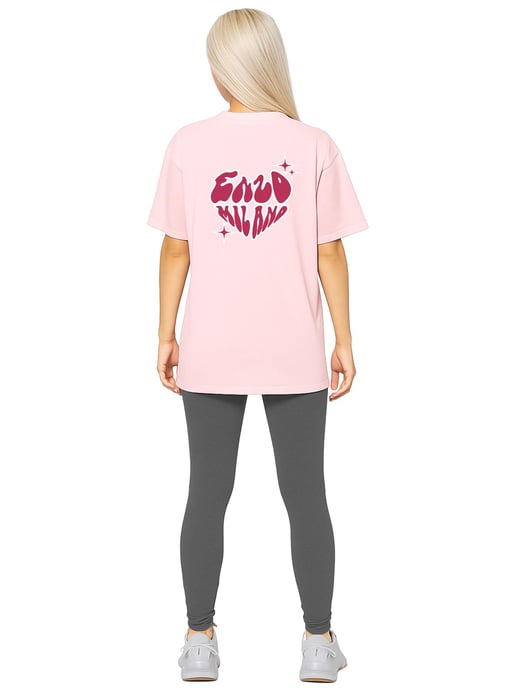Enzo Milano | Conjunto de Camiseta Extragrande y Mallas para Mujer - Image 2
