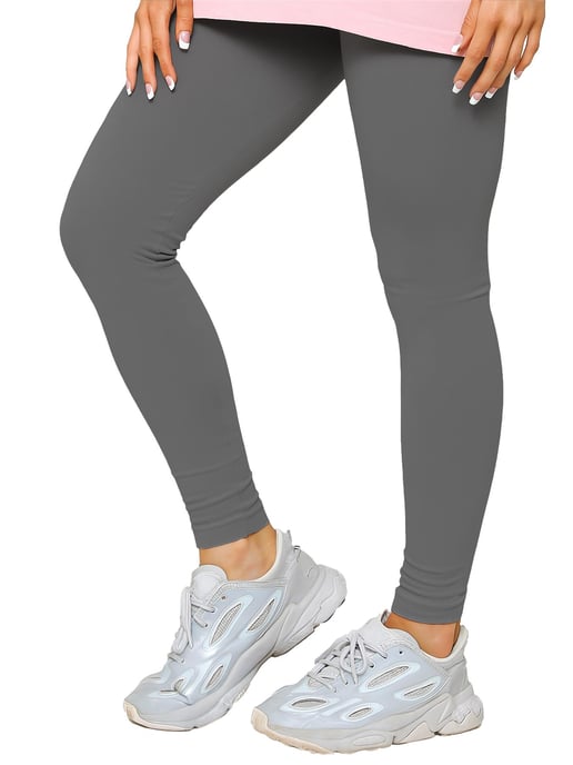 Enzo Milano | Conjunto de Camiseta Extragrande y Mallas para Mujer - Image 4