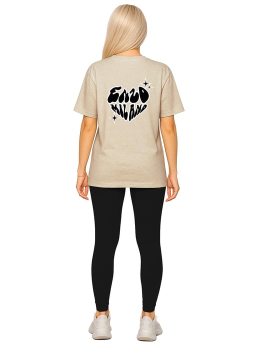 Enzo Milano | Conjunto de Camiseta Extragrande y Mallas para Mujer - Image 2