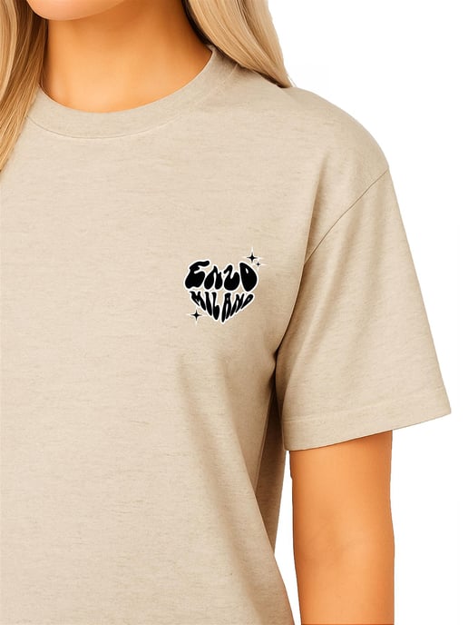 Enzo Milano | Conjunto de Camiseta Extragrande y Mallas para Mujer - Image 3