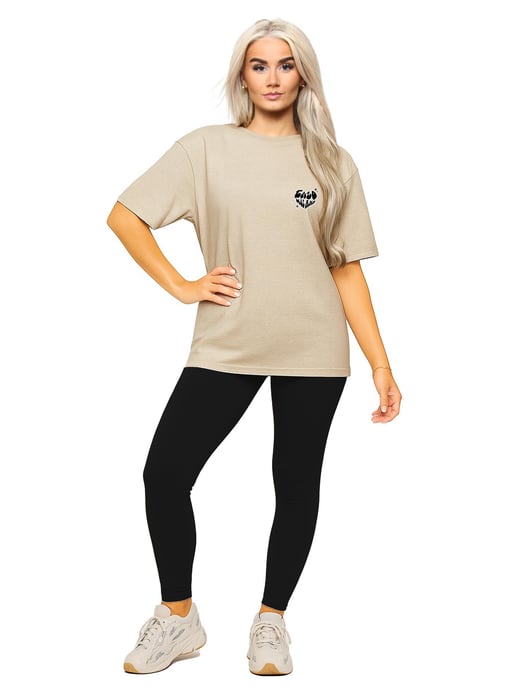 Enzo Milano | Conjunto de Camiseta Extragrande y Mallas para Mujer - Image 6