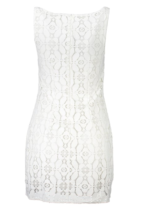 Mini Vestido De Encaje Sin Mangas Con Cuello Cuadrado - Image 2