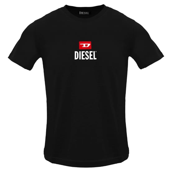 Camiseta Negra Con Caviar Y Logo D De Diesel Just Small New - Image 1
