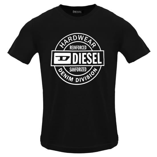 Camiseta Negra Con Caviar Y Logotipo De Diesel Circle Hardware - Image 1
