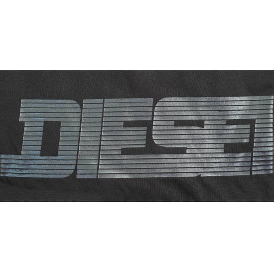 Camiseta Negra Con Caviar Y Logotipo Monótono De Diesel - Image 3