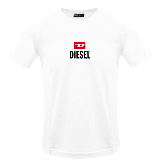 Camiseta Blanca Brillante Con El Nuevo Logotipo D Pequeño De Diesel - Image 1